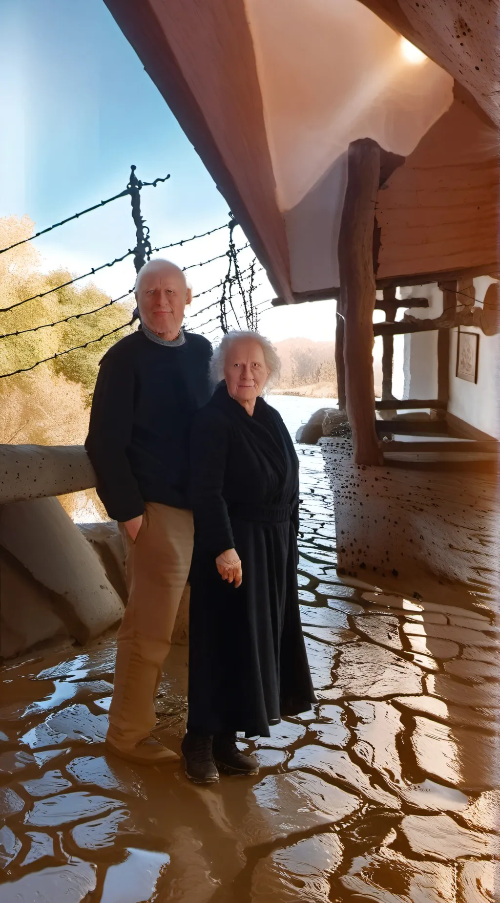 ai character: Strenge Großeltern background