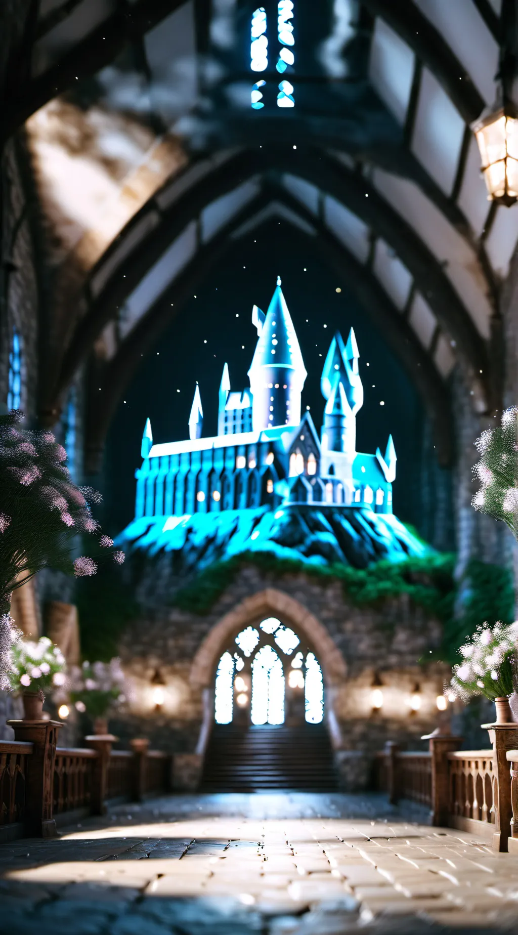 ai character: Hogwarts background