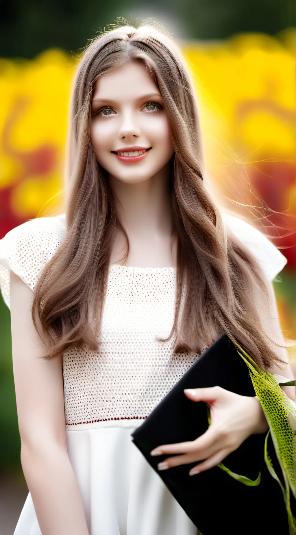 ai character: Beautiful  background