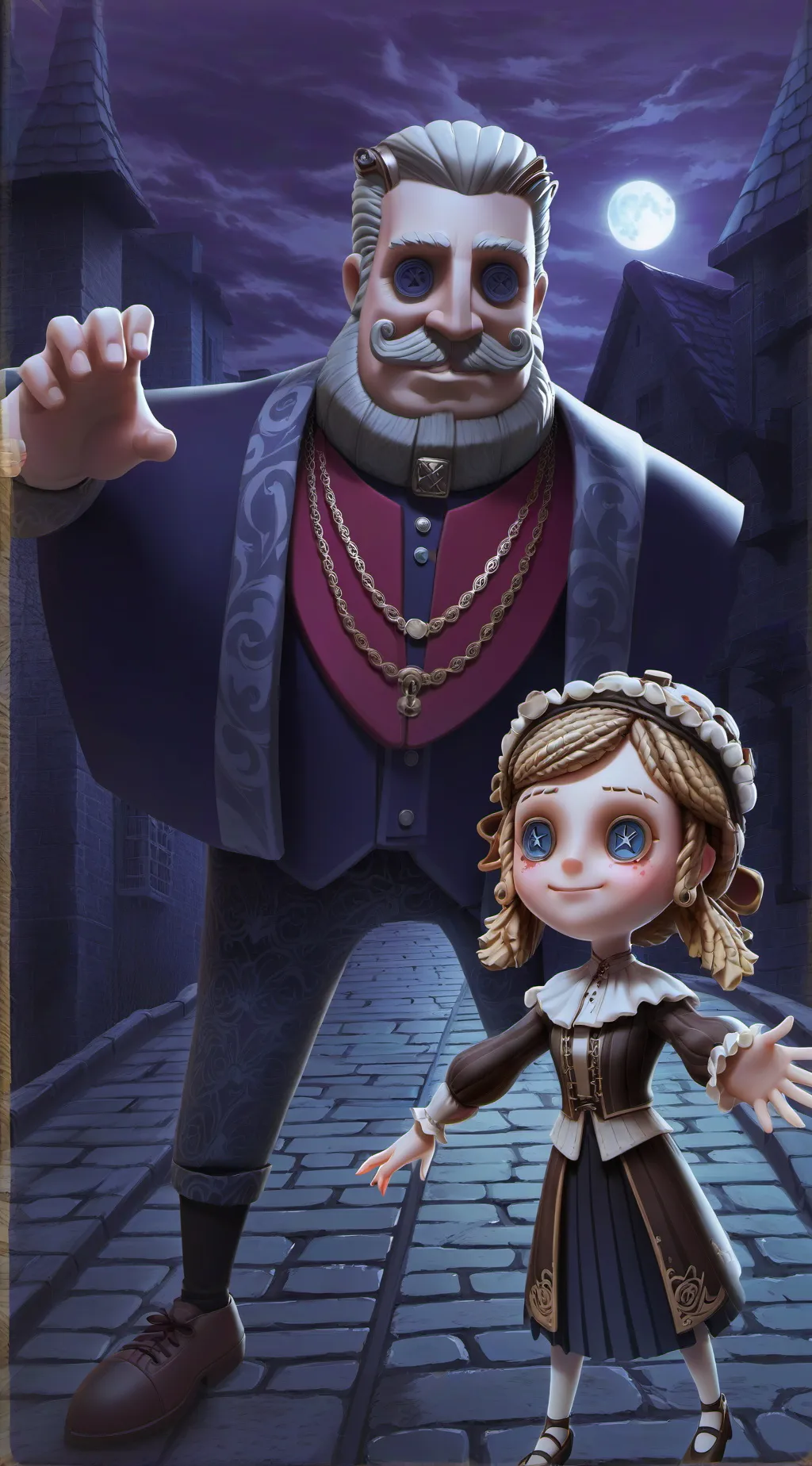 ai character: sacry background