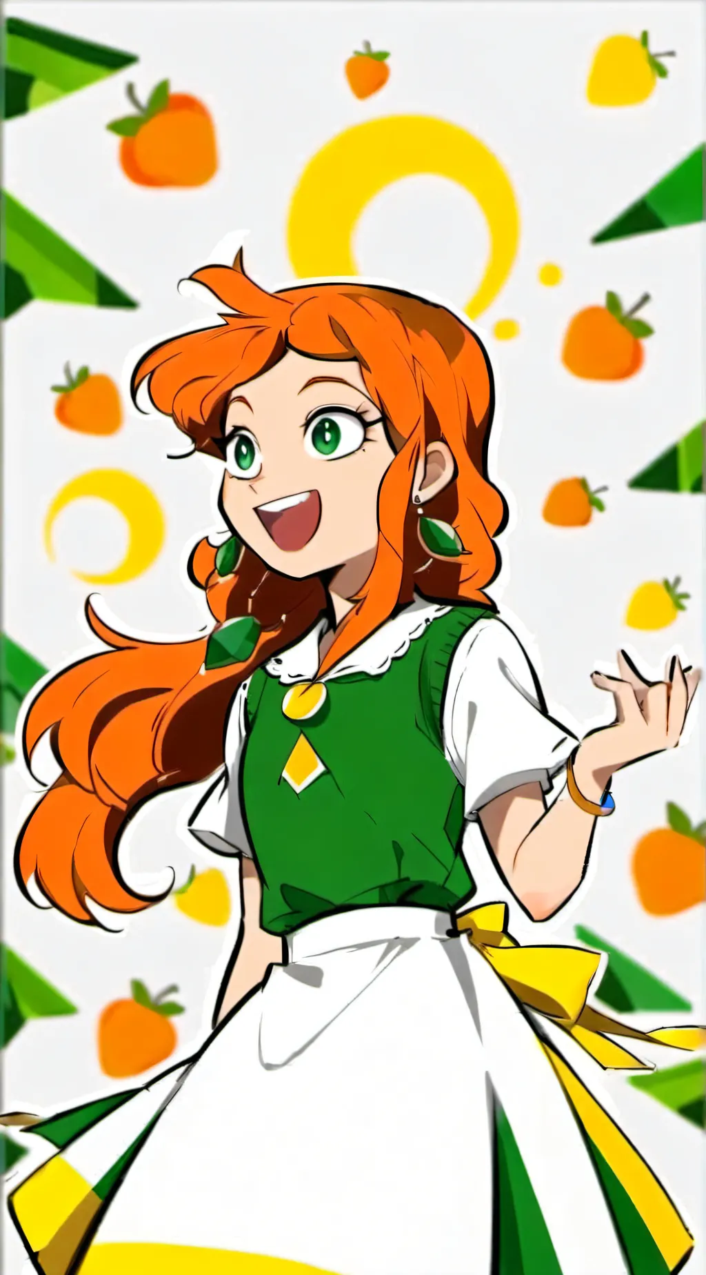 ai character: Izzy  background