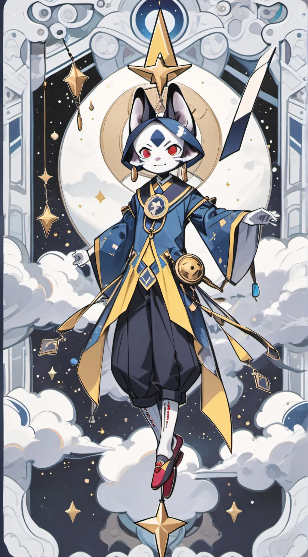 ai character: Moon  background