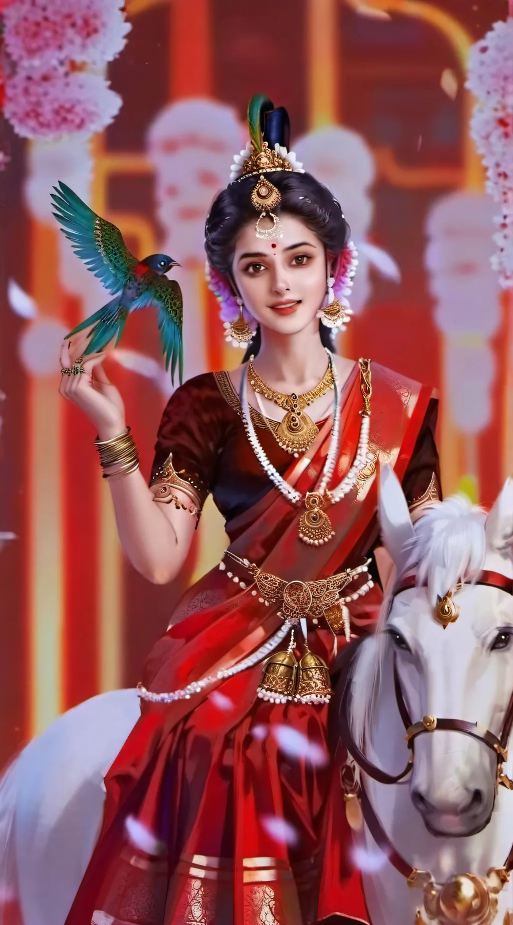 ai character: Mallika Singh  background