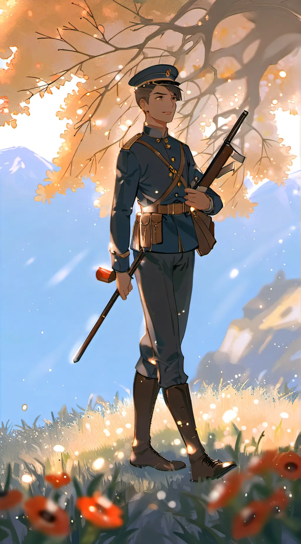 ai character: WW1 COUNTRYBALLS! background