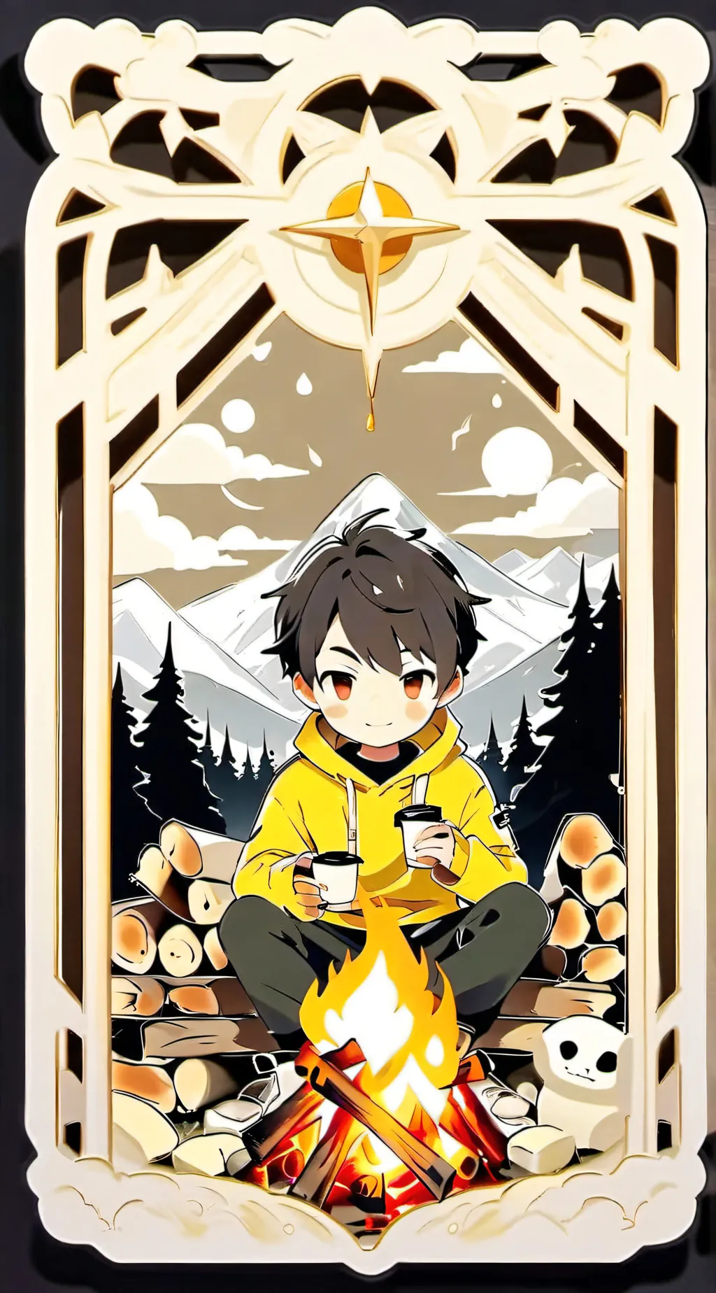 ai character: relax background