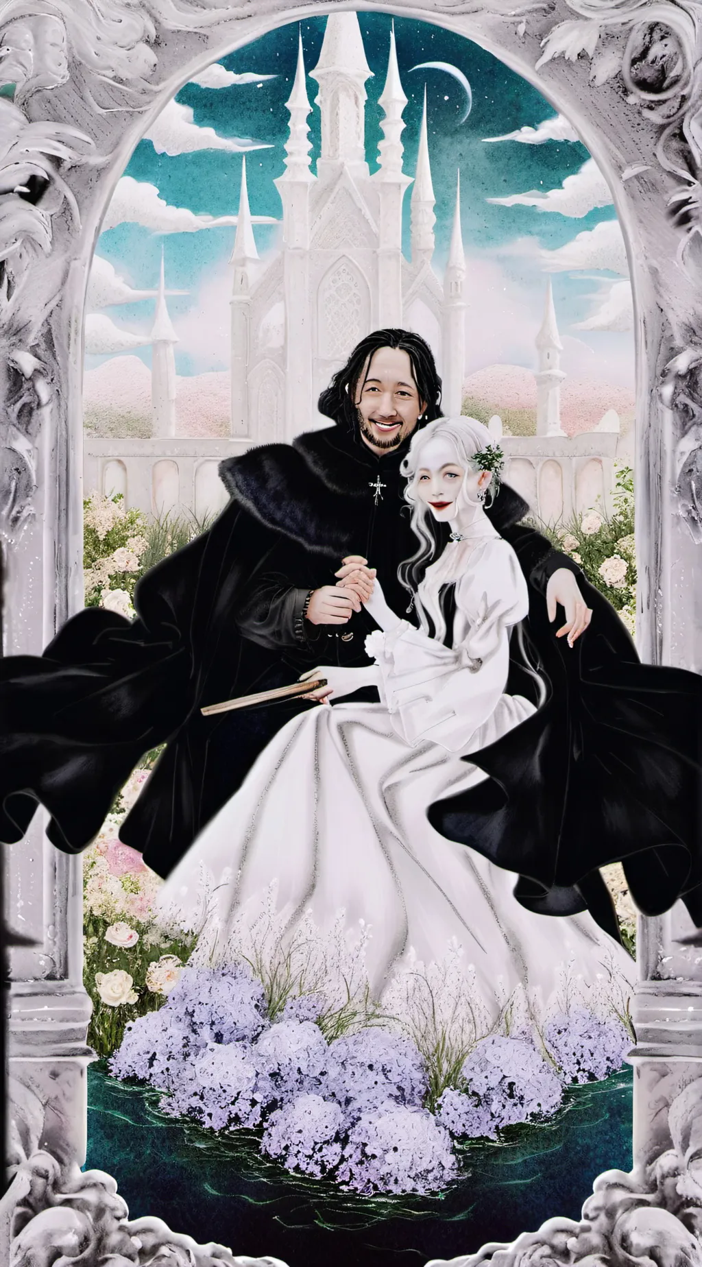 ai character: Jimin,jeanne,baby  background