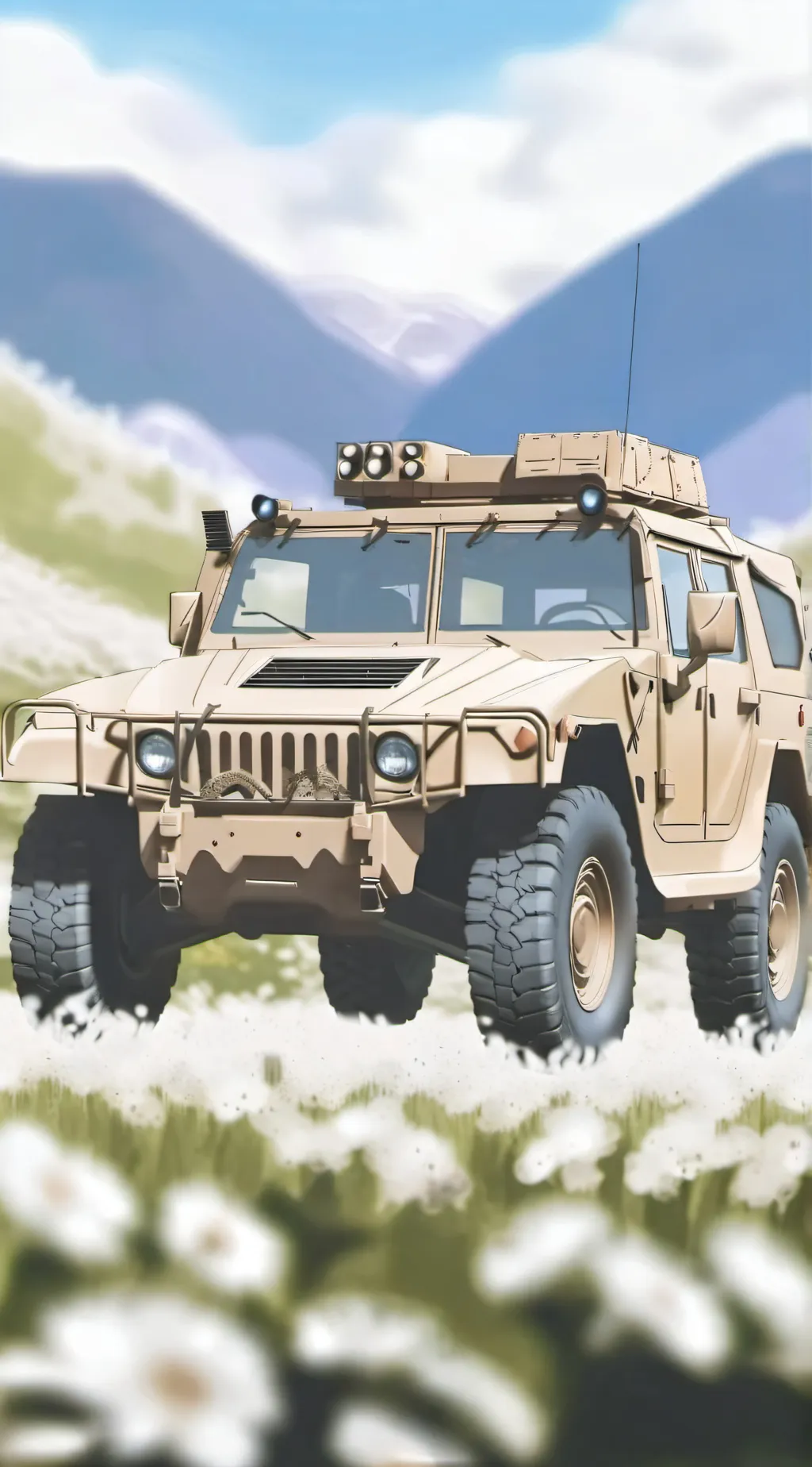 ai character: mr humvee  background