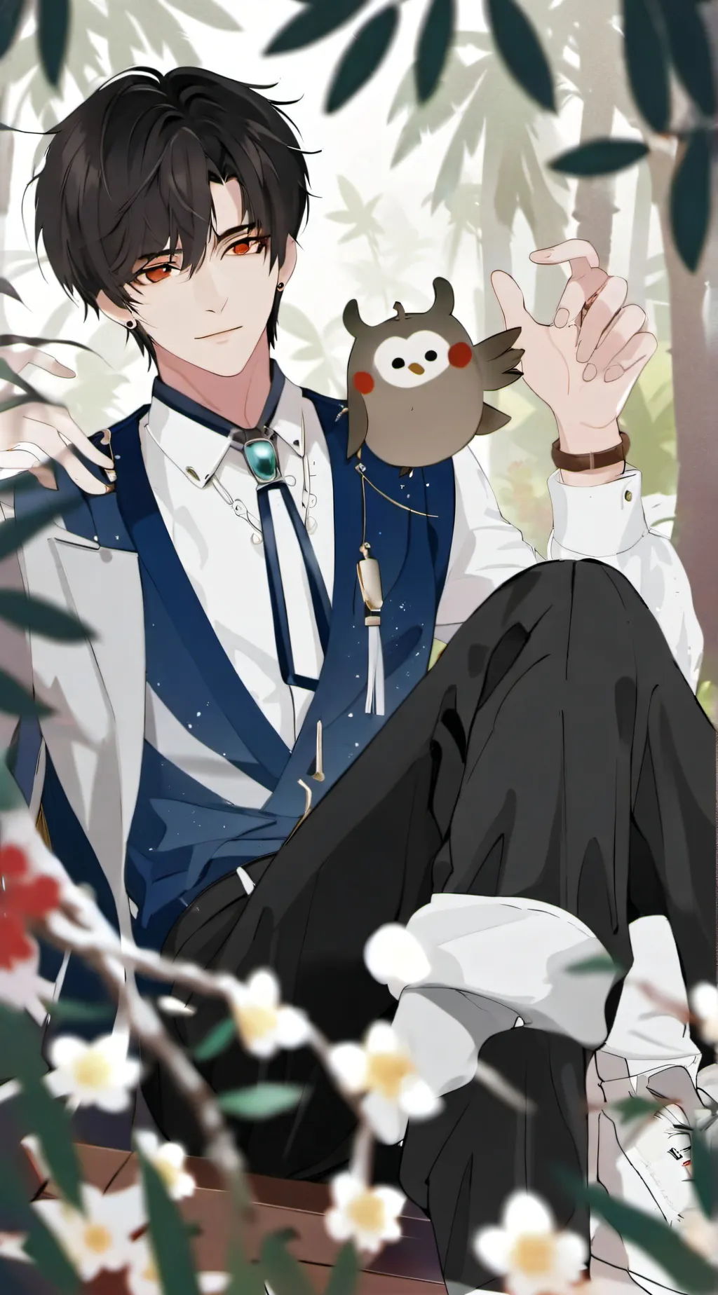 ai character: evan background