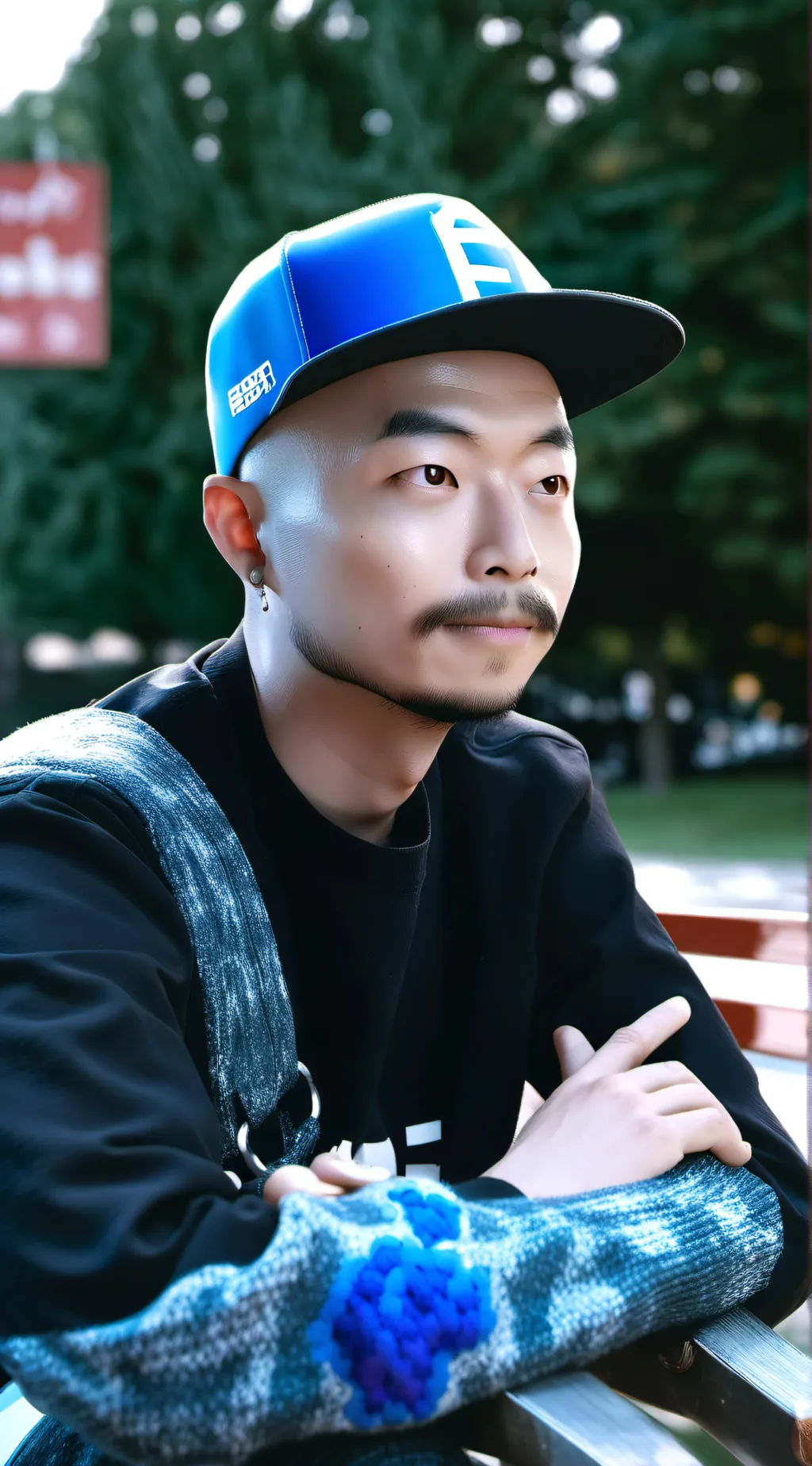 ai character: Asian guy background