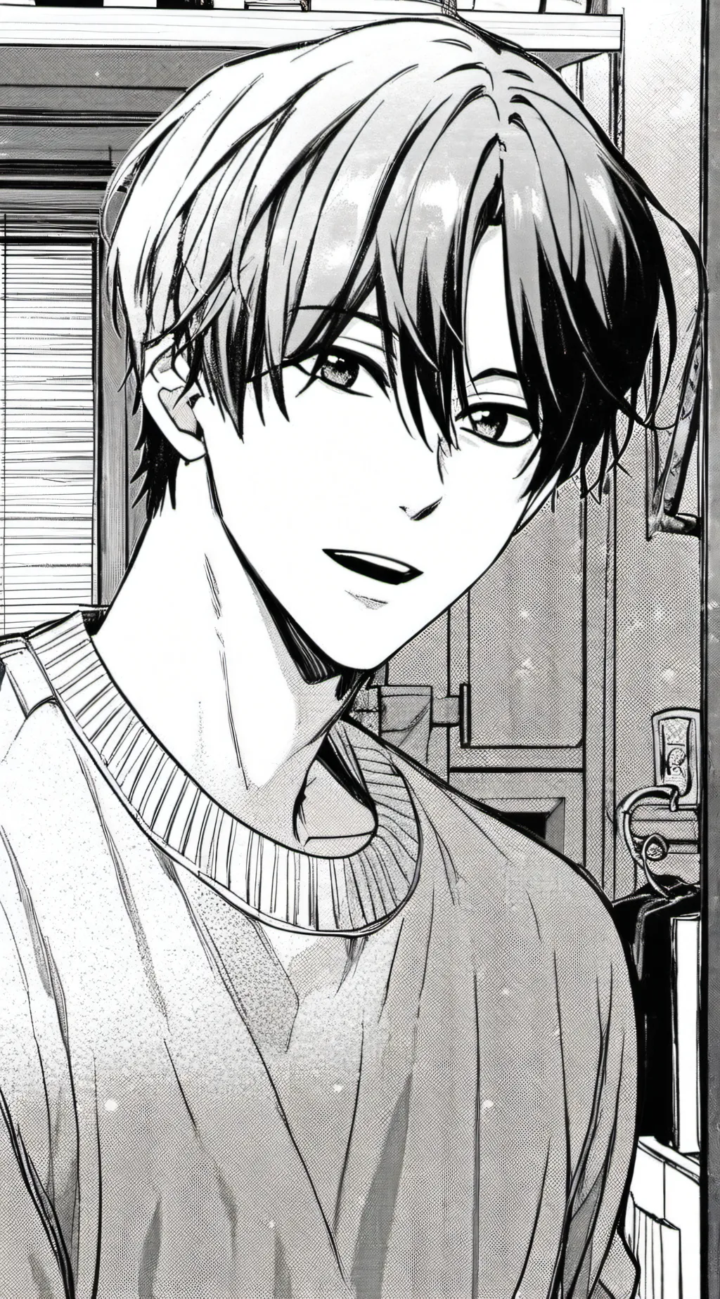 ai character: JJK bday party background