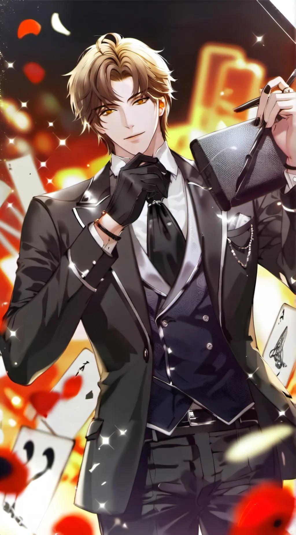 ai character: ~∞Dhruv💐💖 background