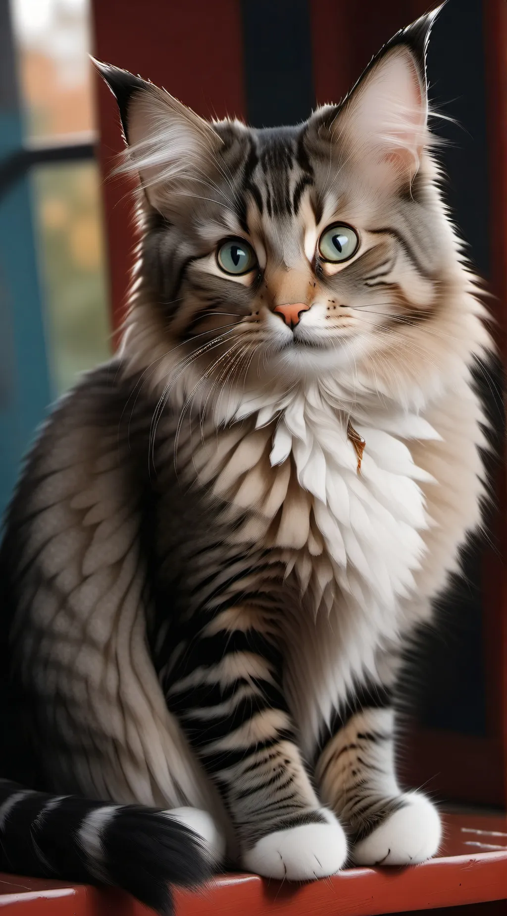 ai character: Cat  background