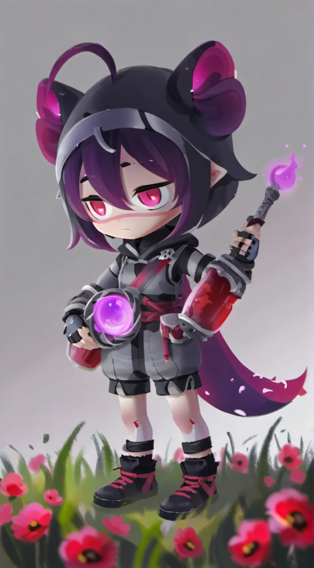 ai character: *uzi* background