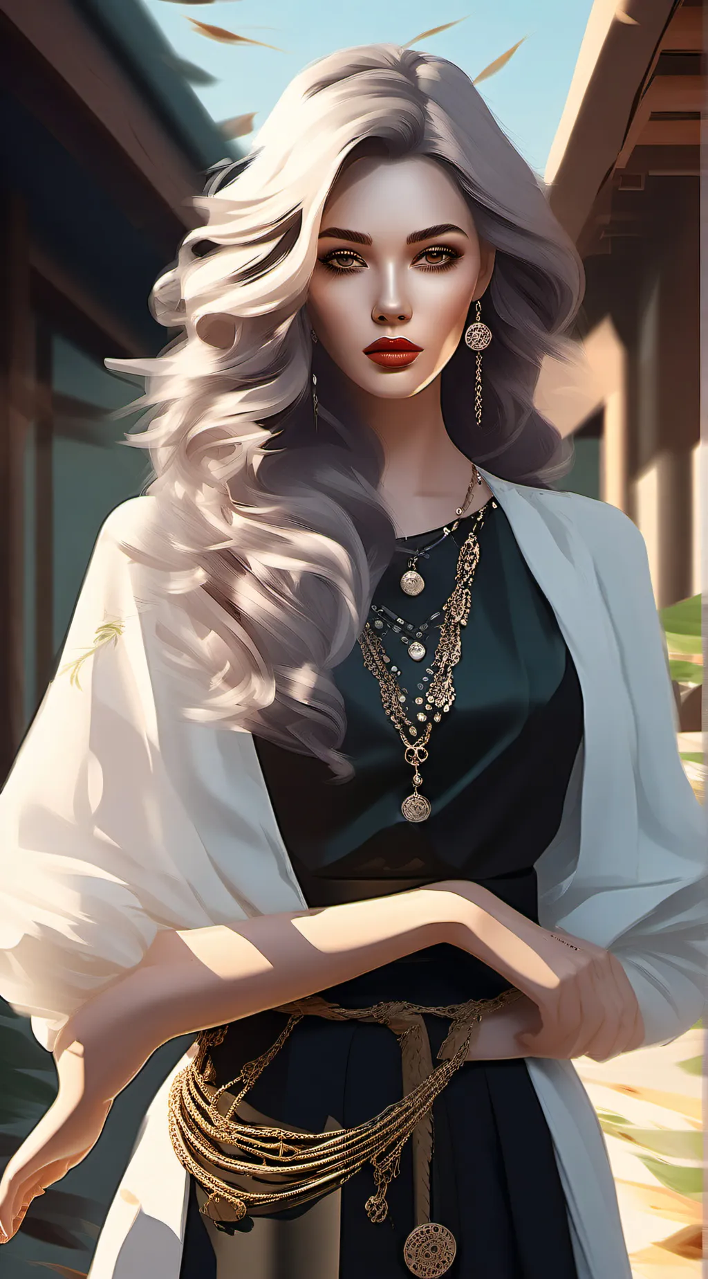 ai character: Fpe snow day  background