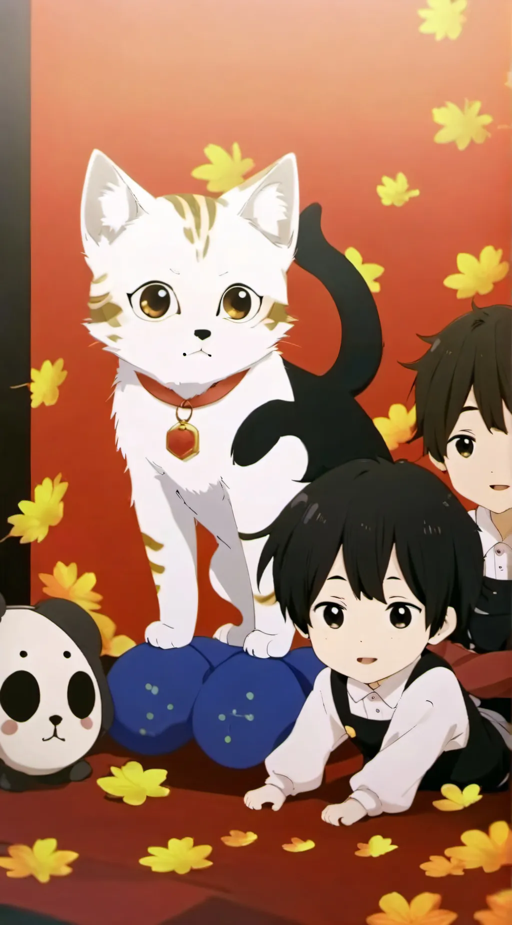 ai character: the cutest cat is the world background