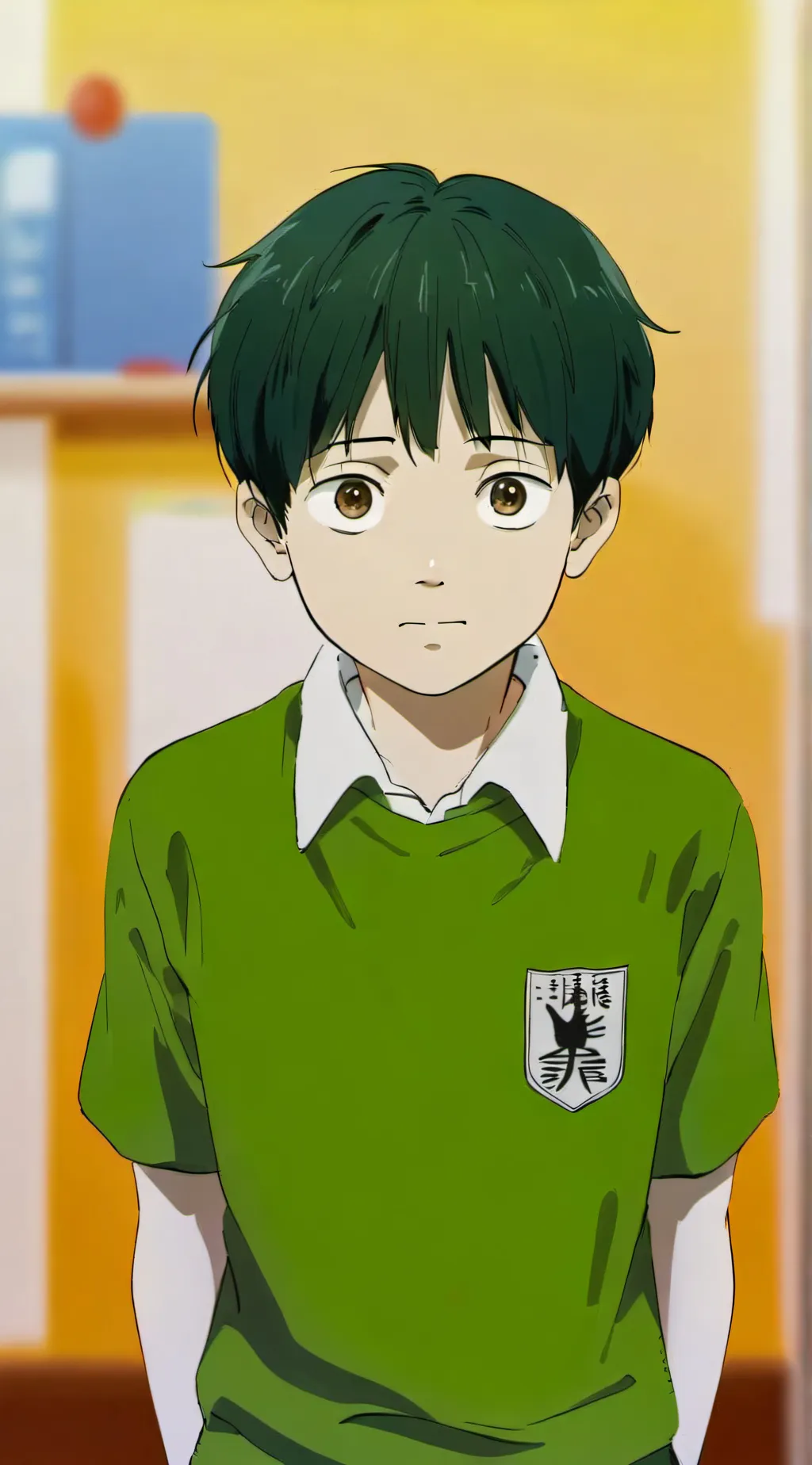 ai character: Hitoshi hikizuri background