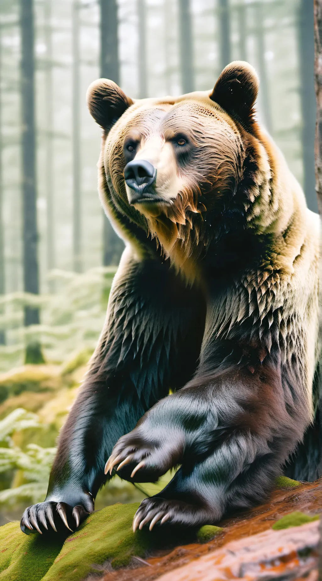 ai character: Bear rpg background