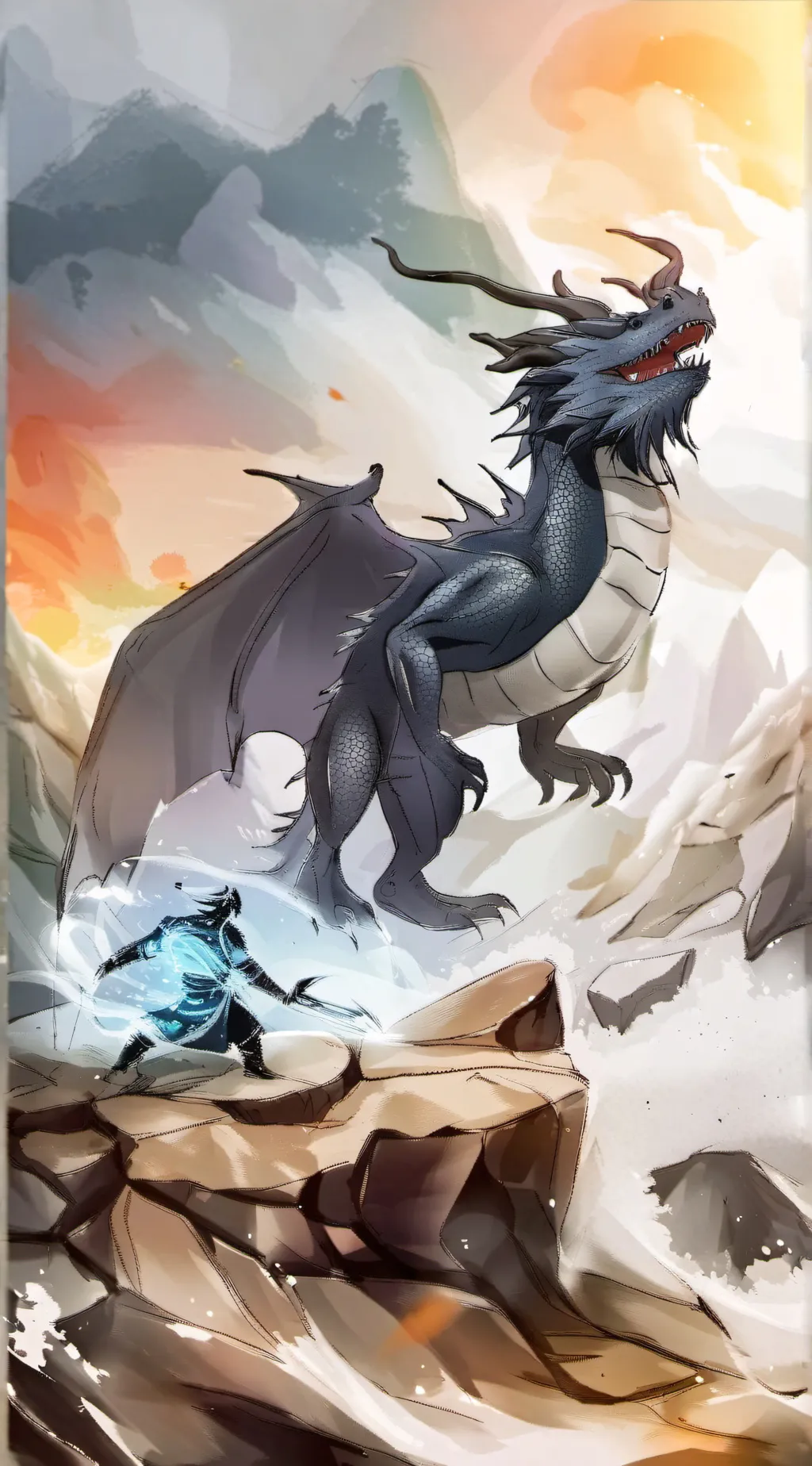 ai character: dragon background