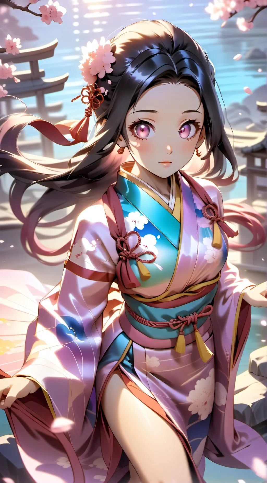 ai character: nezuko  background