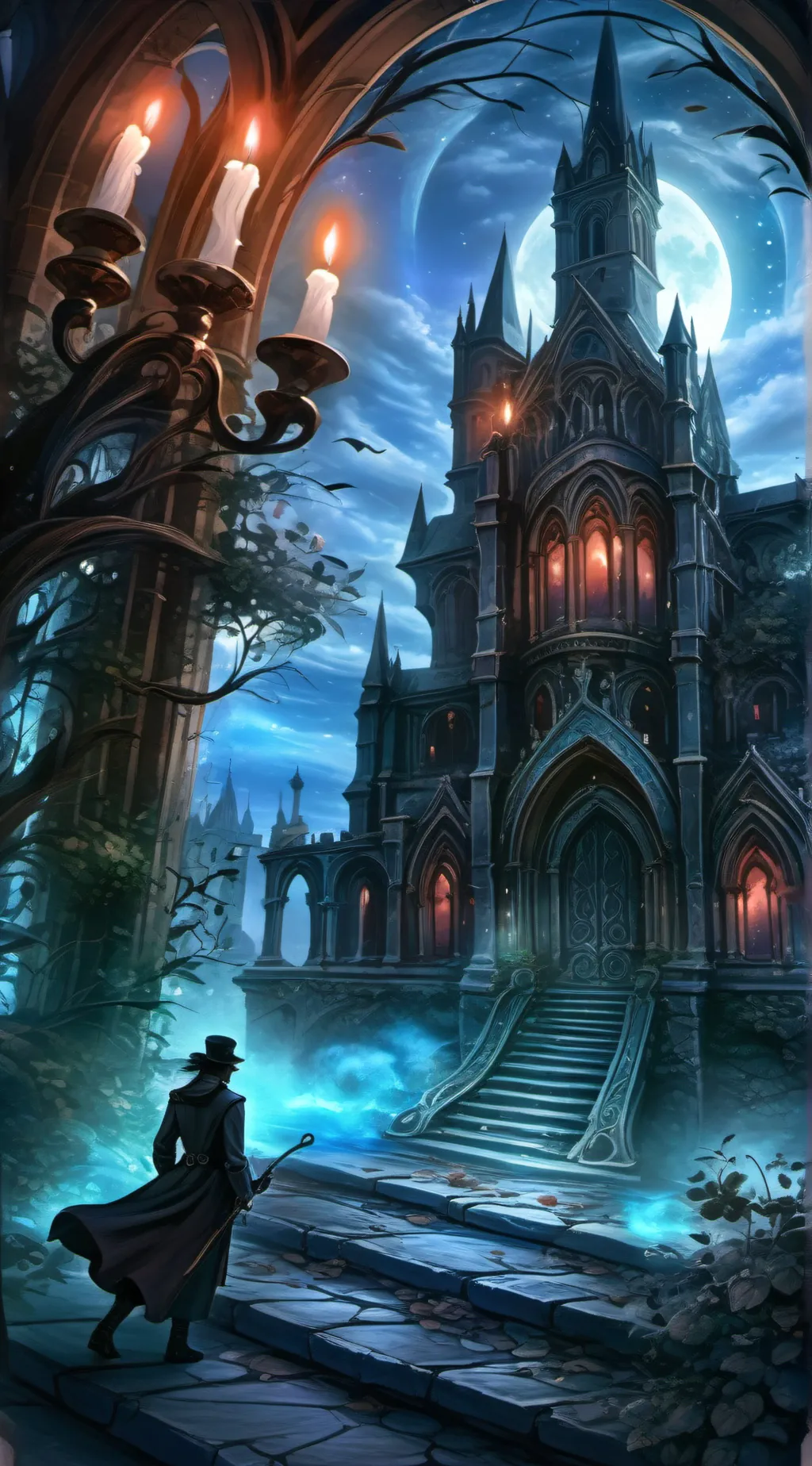 ai character: creepy  background