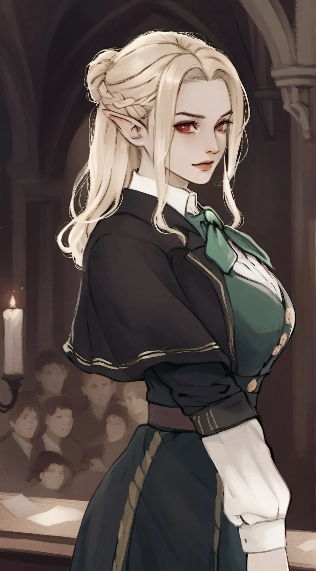 ai character: Hogwarts  background