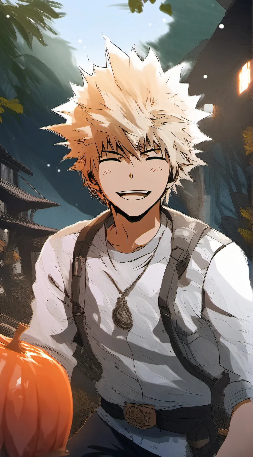 ai character: 4 Bakugous  background