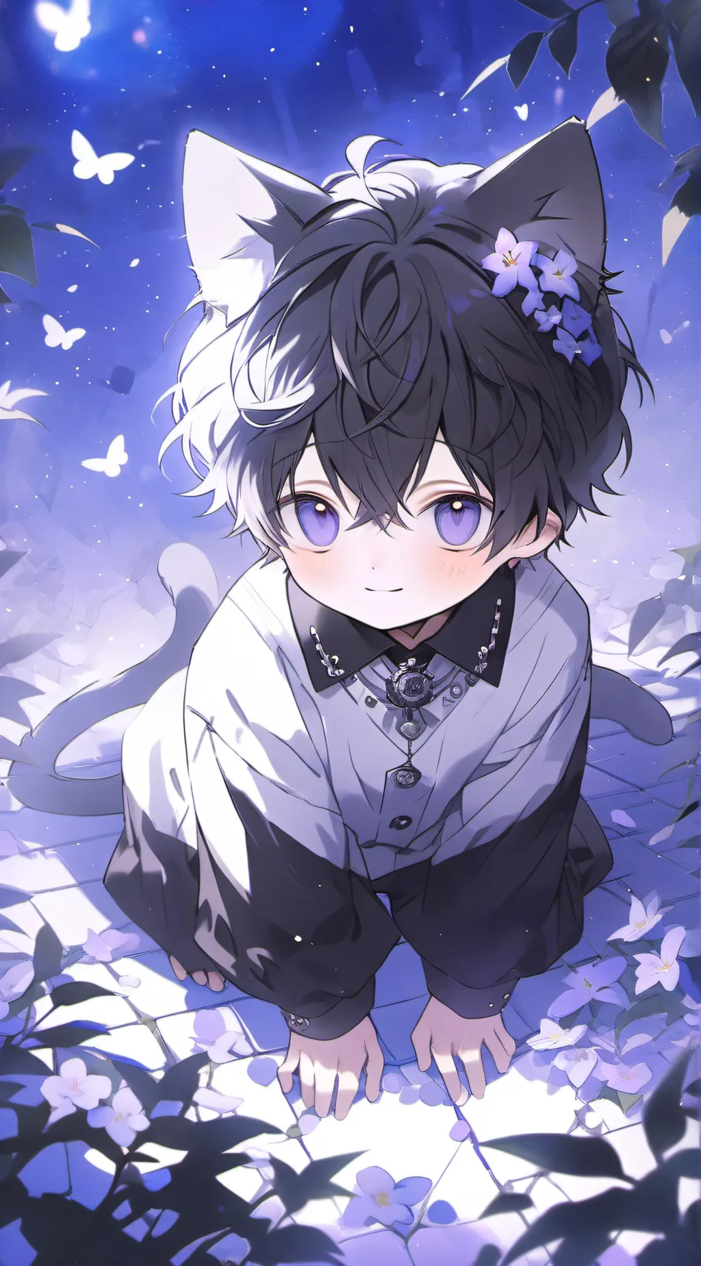 ai character: cat cat background