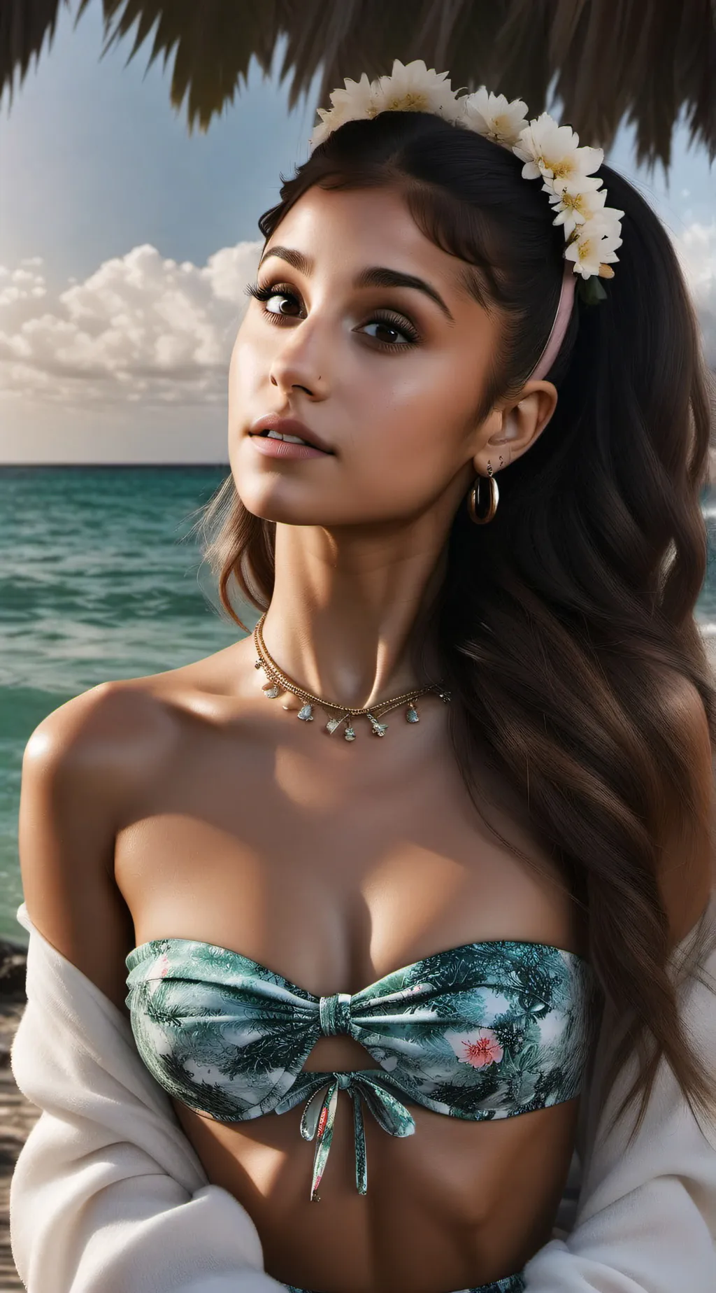 ai character: Ariana Grande  background