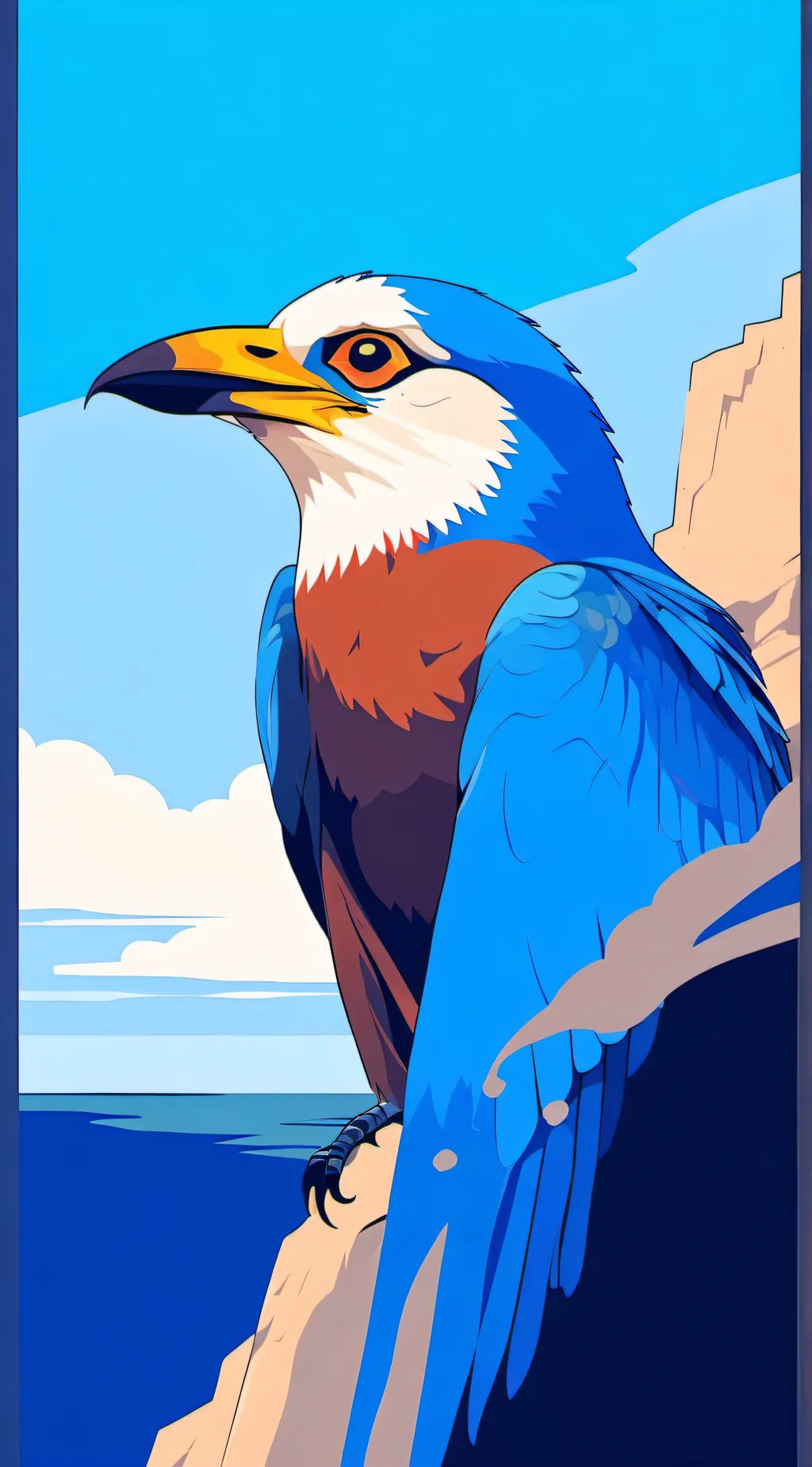 ai character: dial Monica background