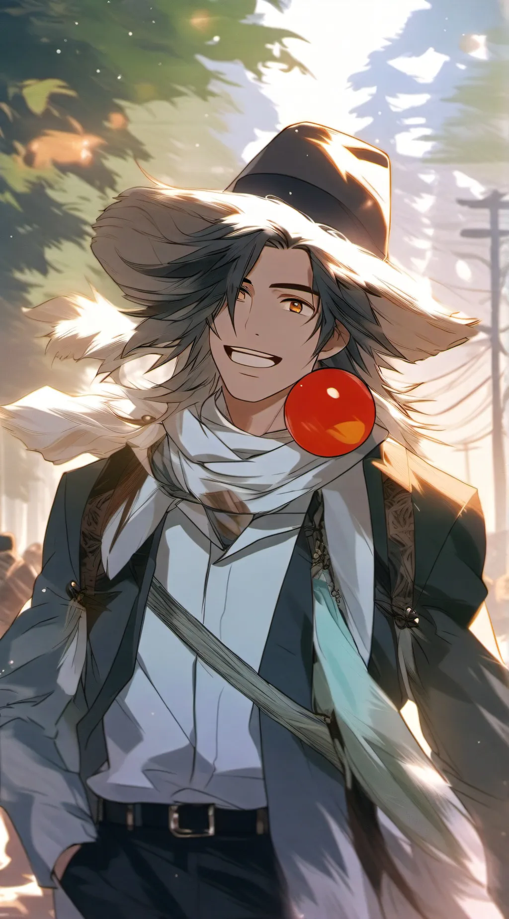 ai character: countryballs background