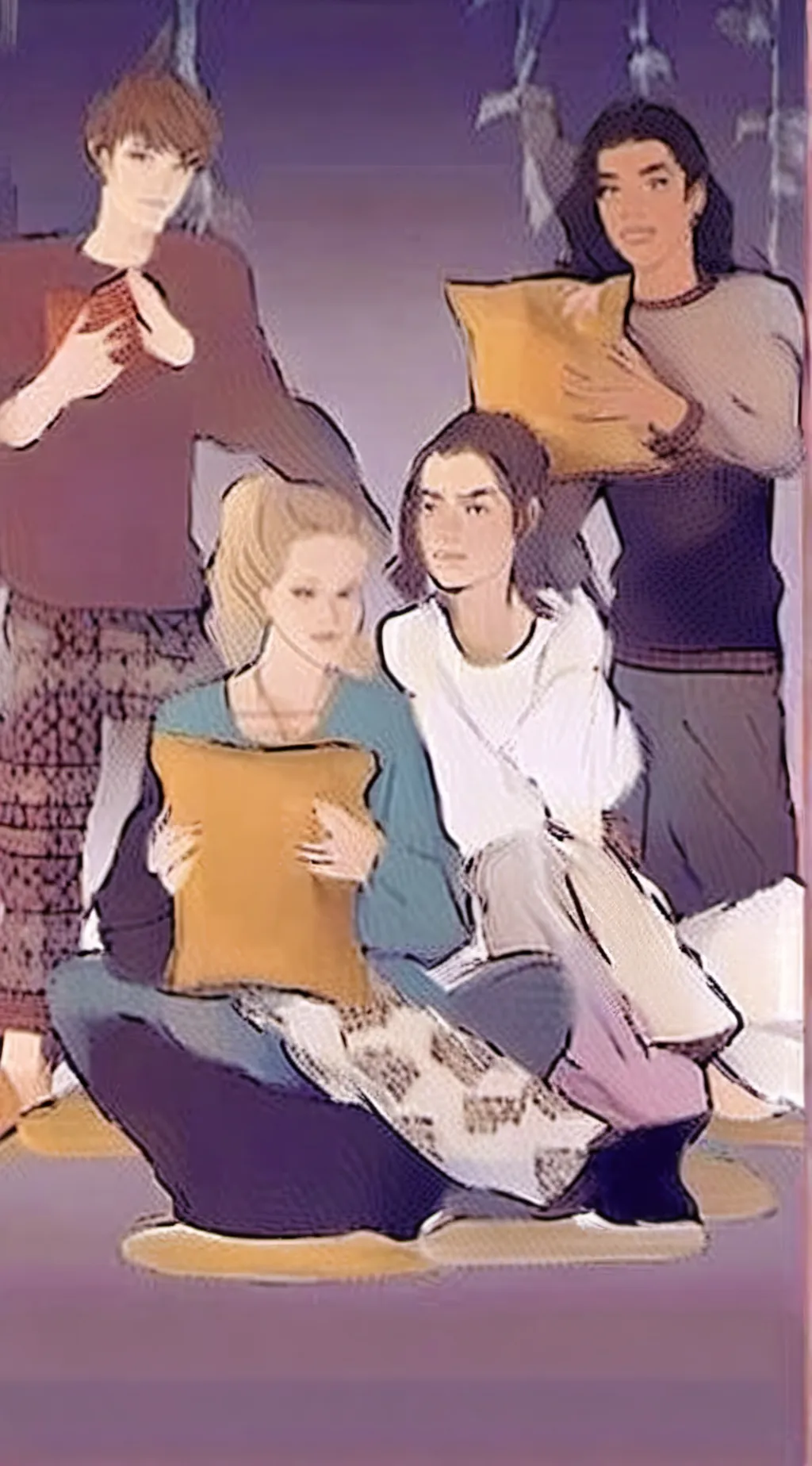 ai character: PJOGIRLSsleepover background