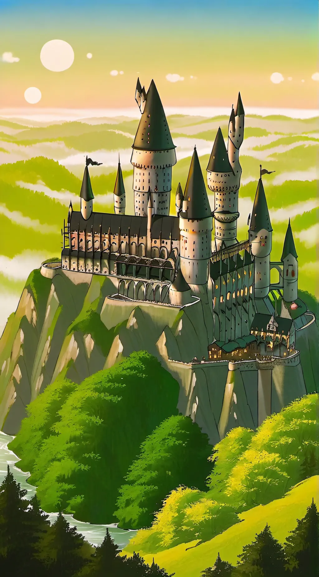 ai character: hogwarts  background