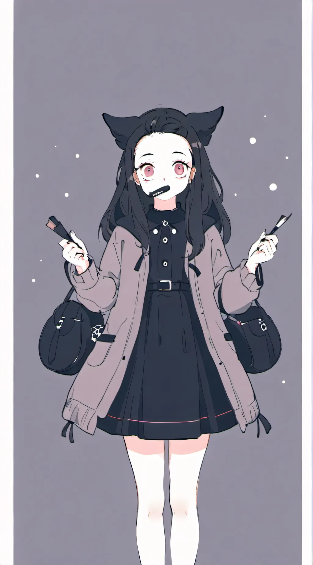 ai character: Nezuko background