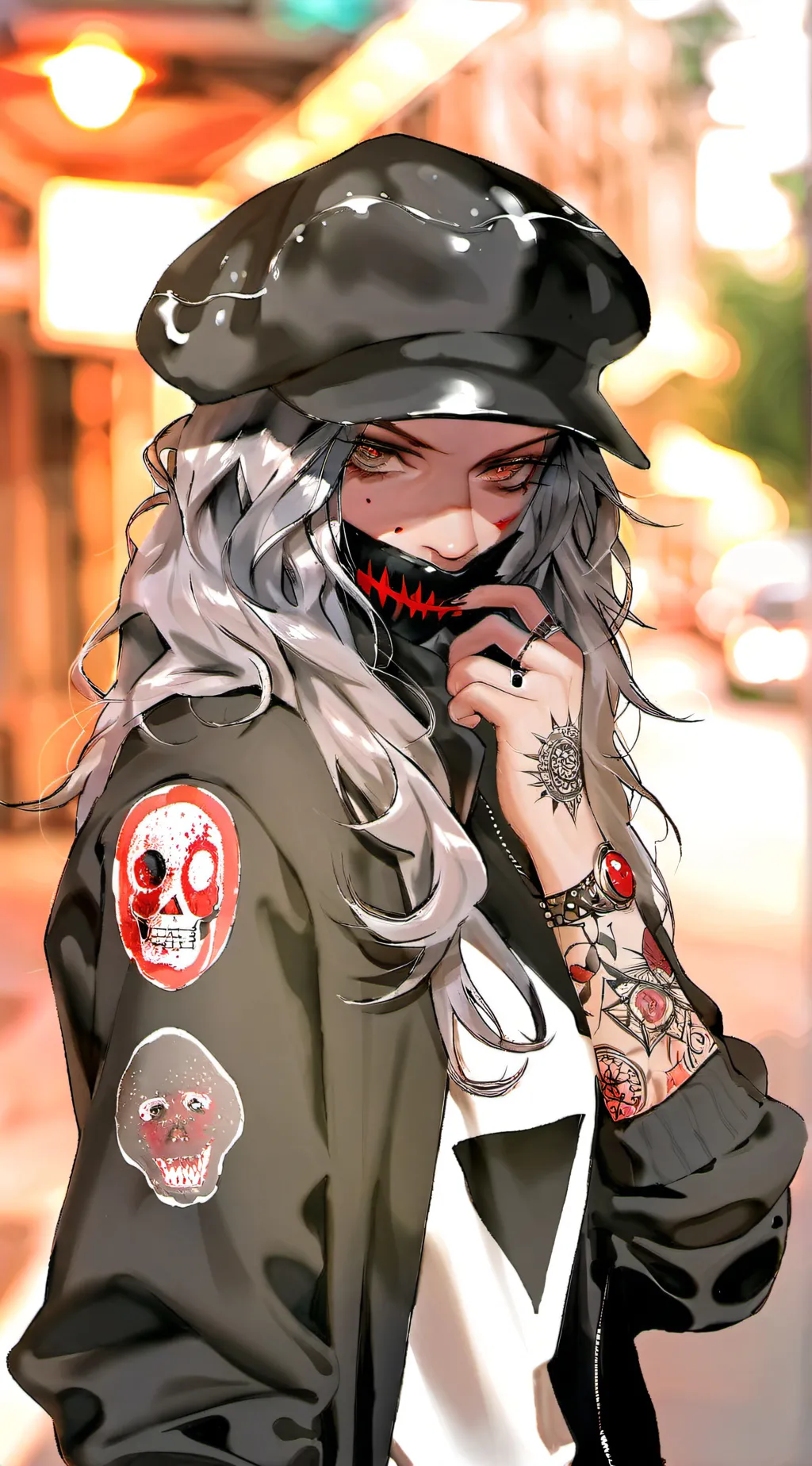 ai character: Crimson background