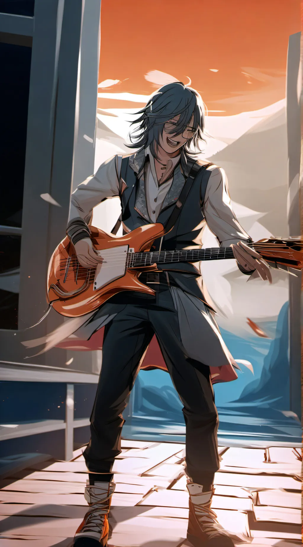 ai character: EDD you are so gey background