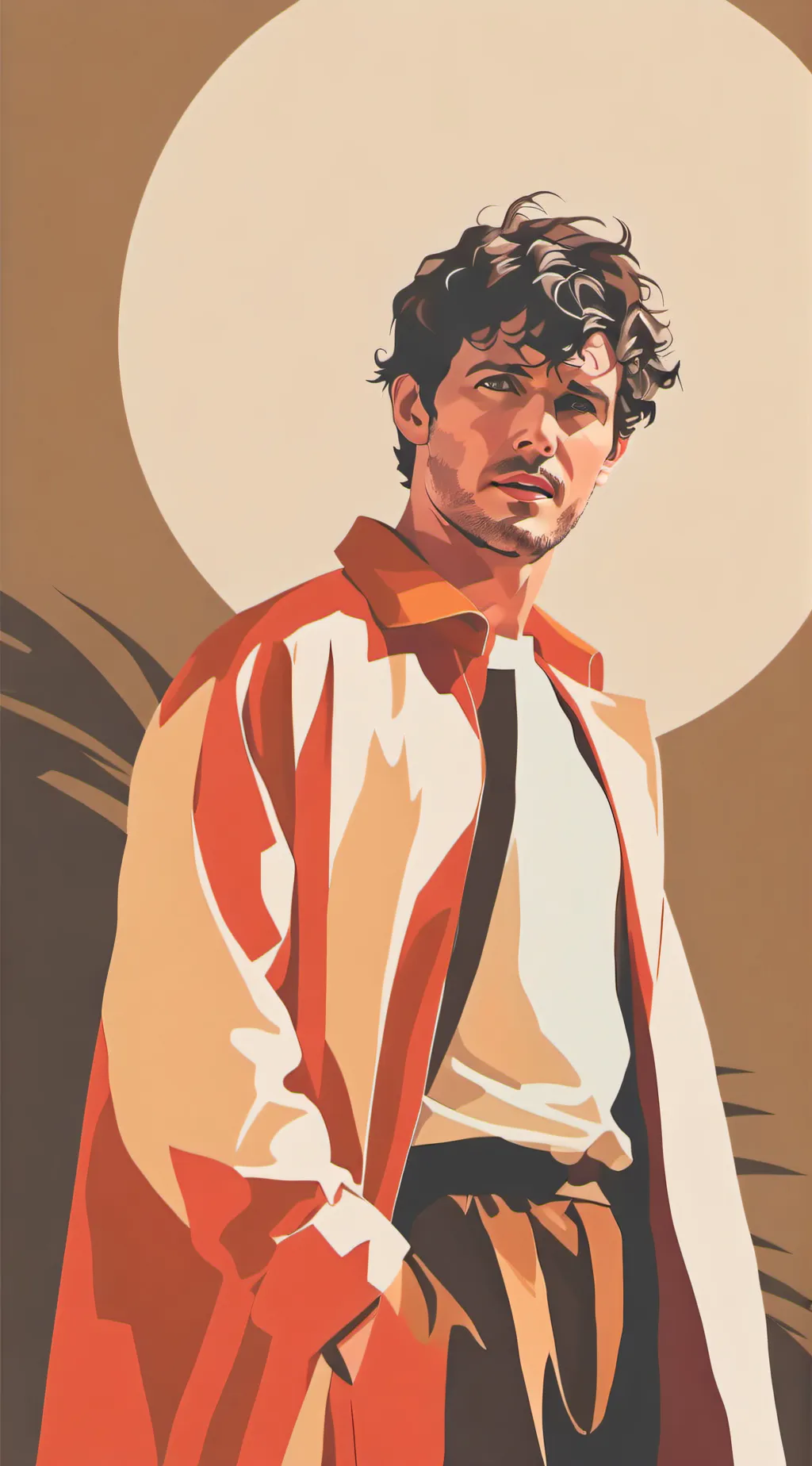 ai character: Jonah Hauer Jenna  background