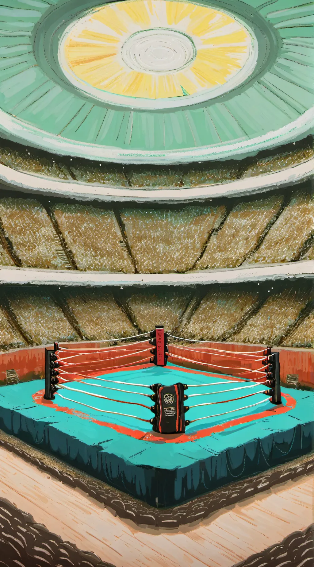 ai character: HB WWE background