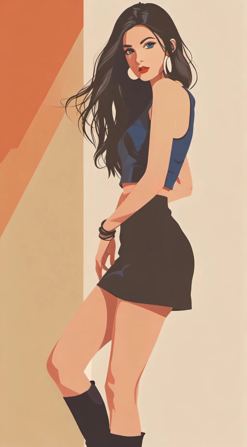 ai character: kim background