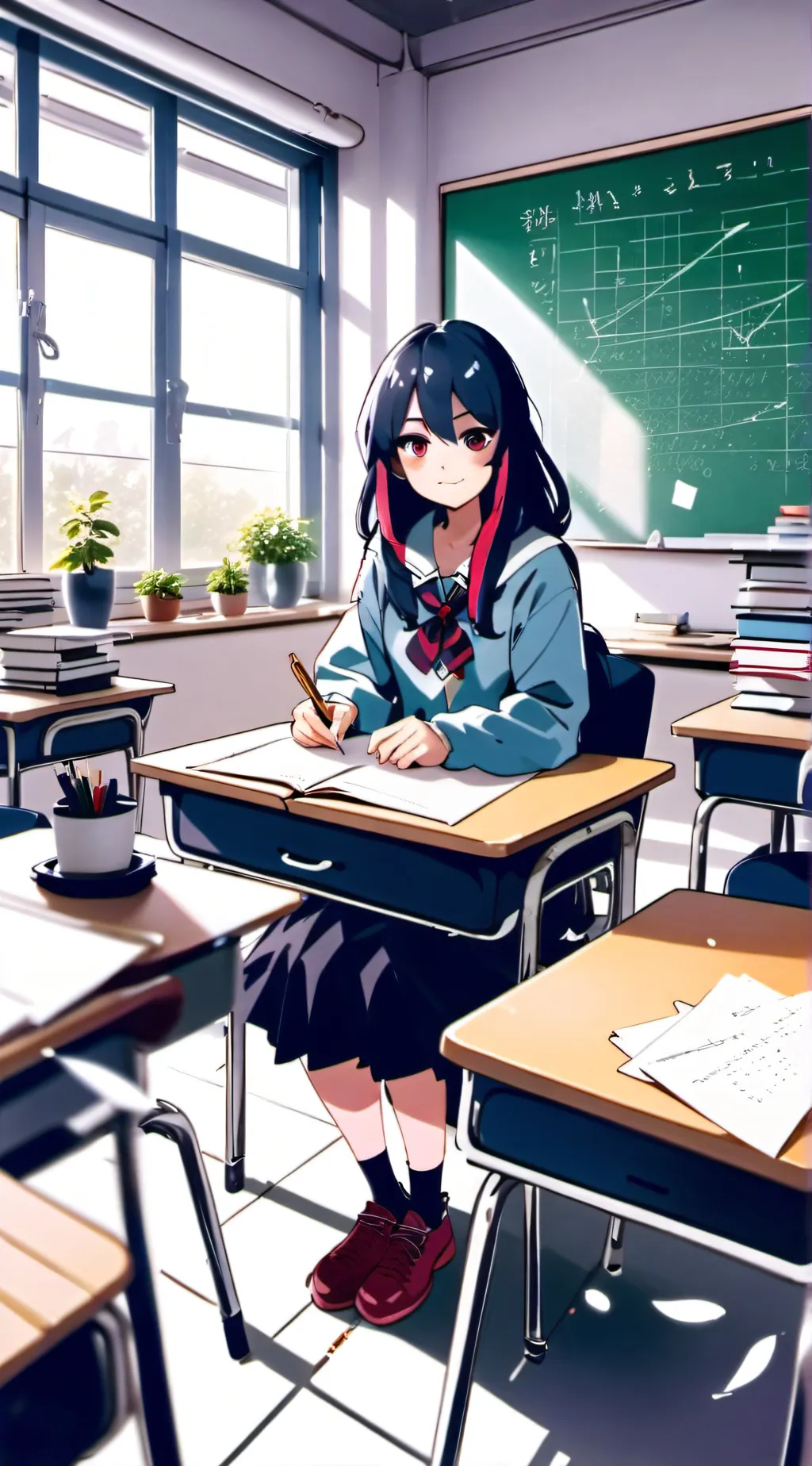 ai character: Chloe  background