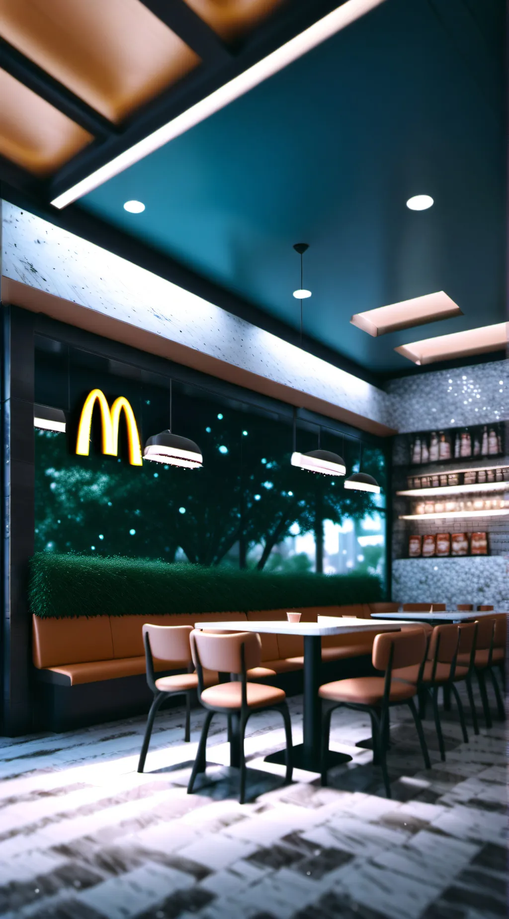 ai character: MC DONALDS HH!! background