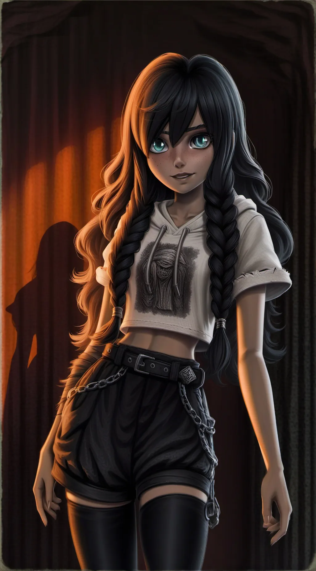 ai character: adult brownie background