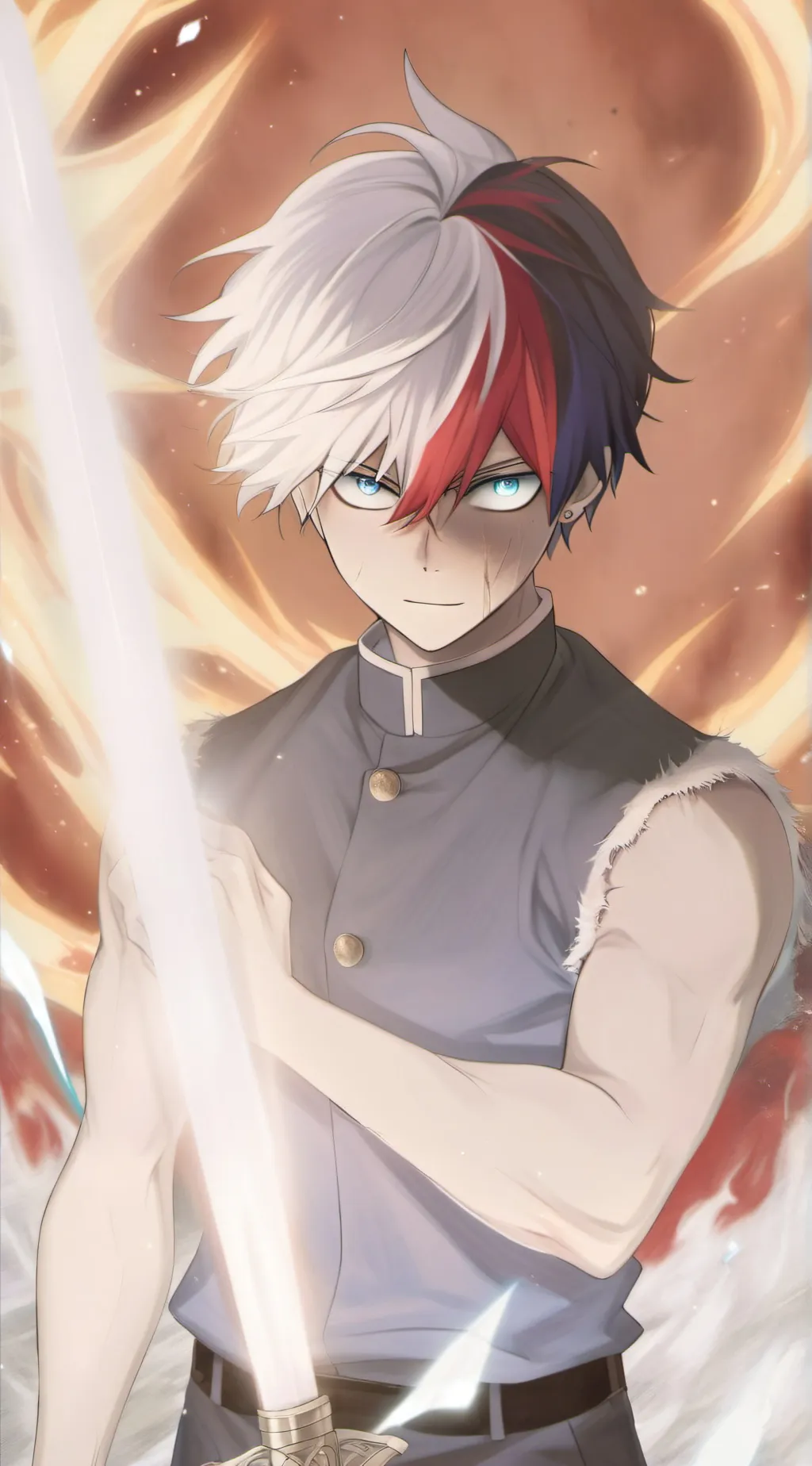 ai character: Bored shoto  background