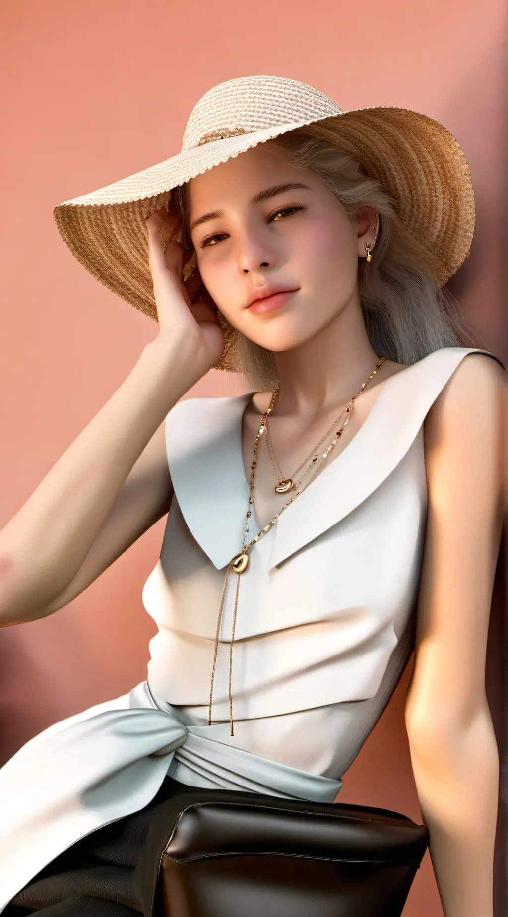 ai character: amber background