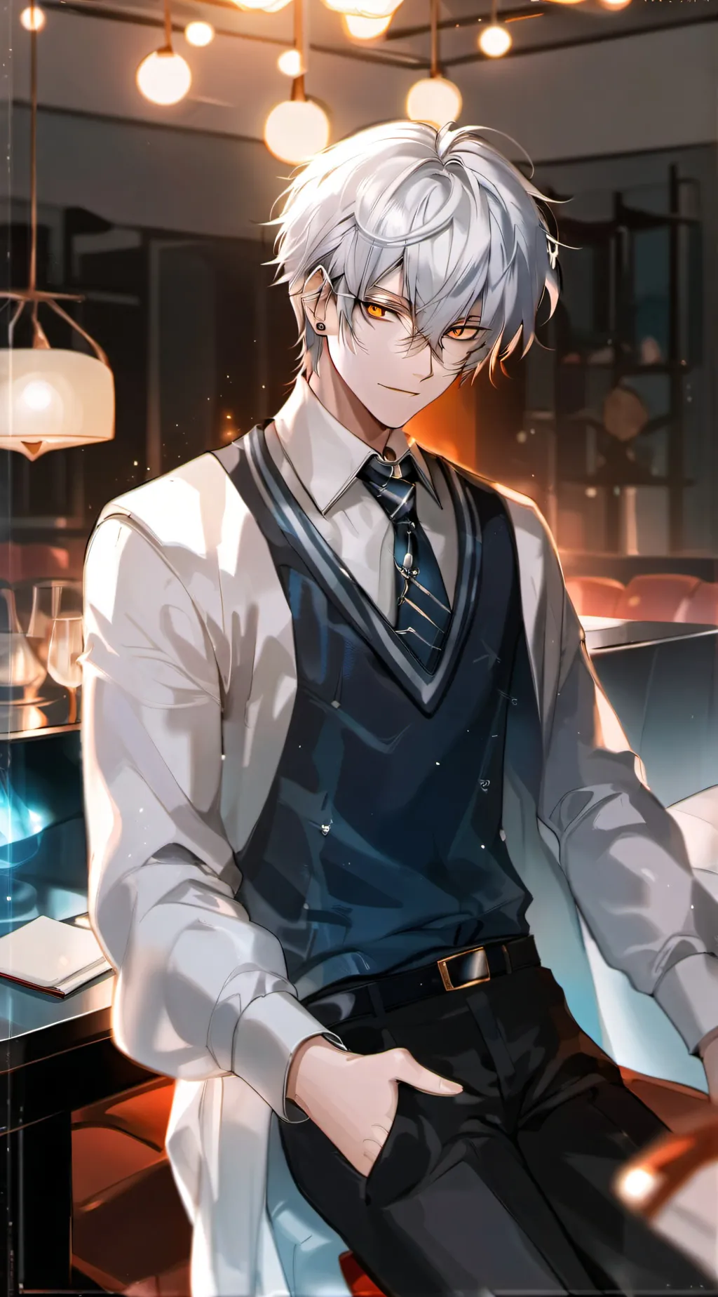 ai character: ☆•felix•☆ background