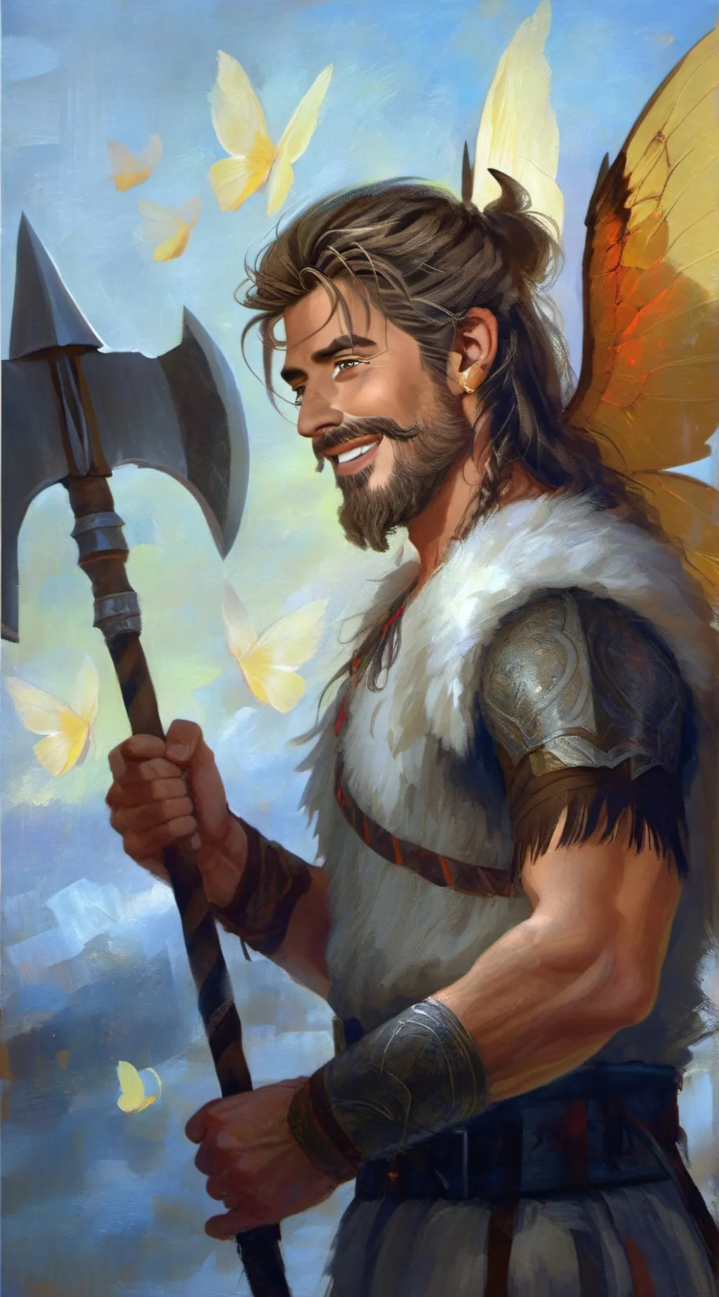 ai character: The Viking Fairy background