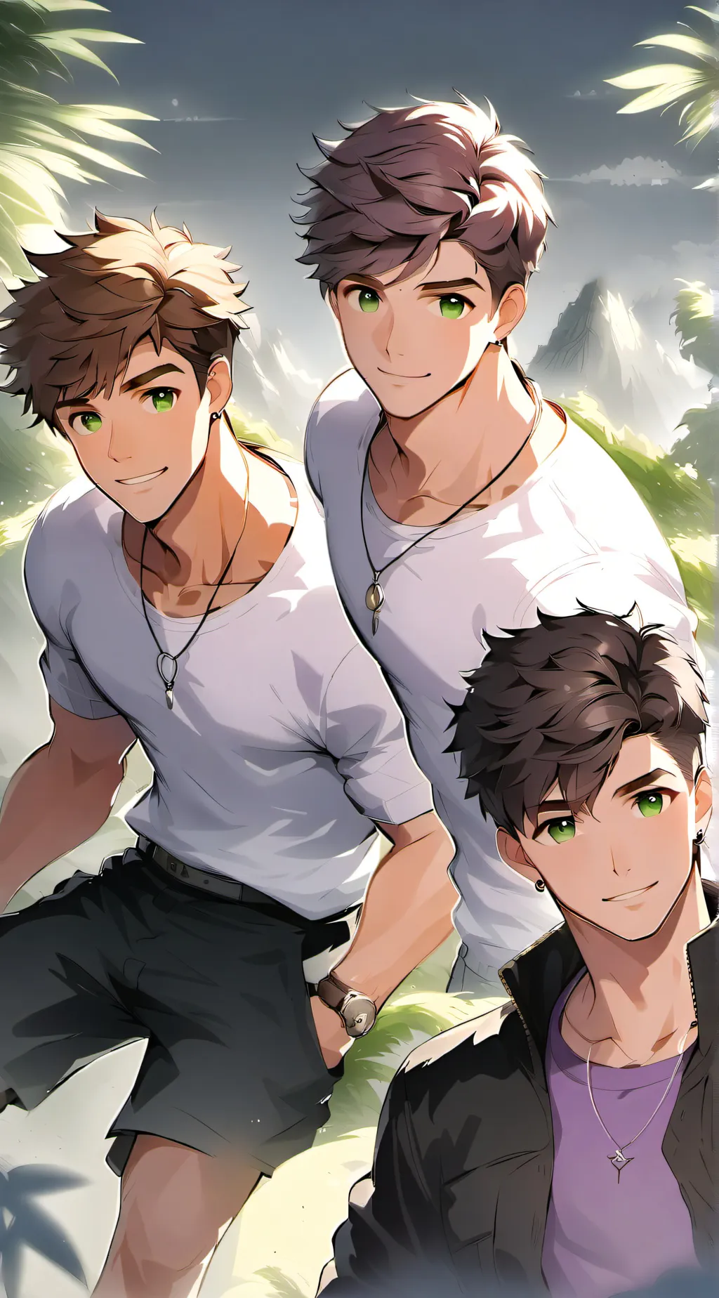 ai character: The 3 Lovê ßirds✴ background