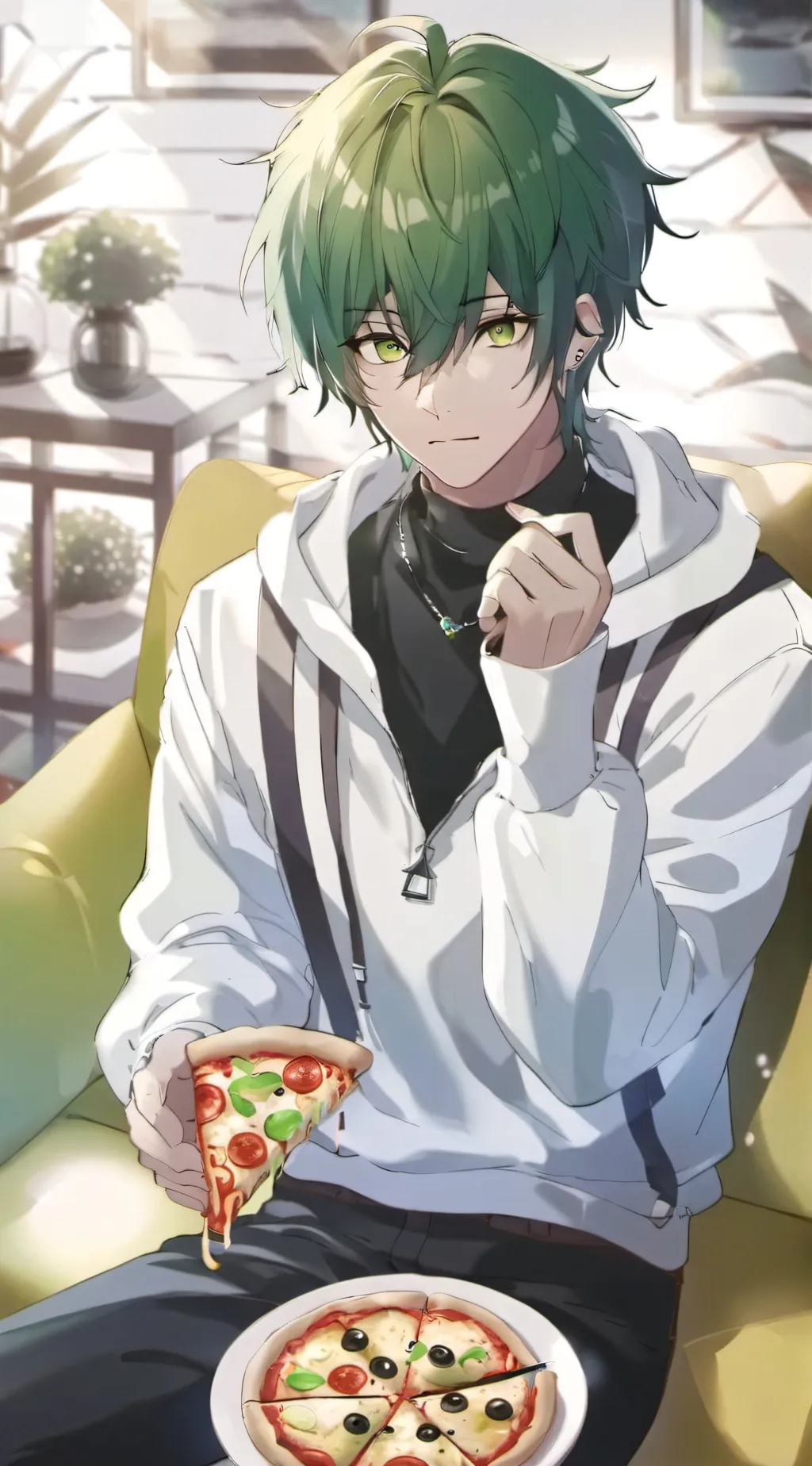 ai character: Oliver  background