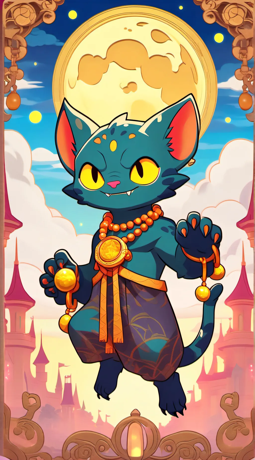 ai character: monster catap background