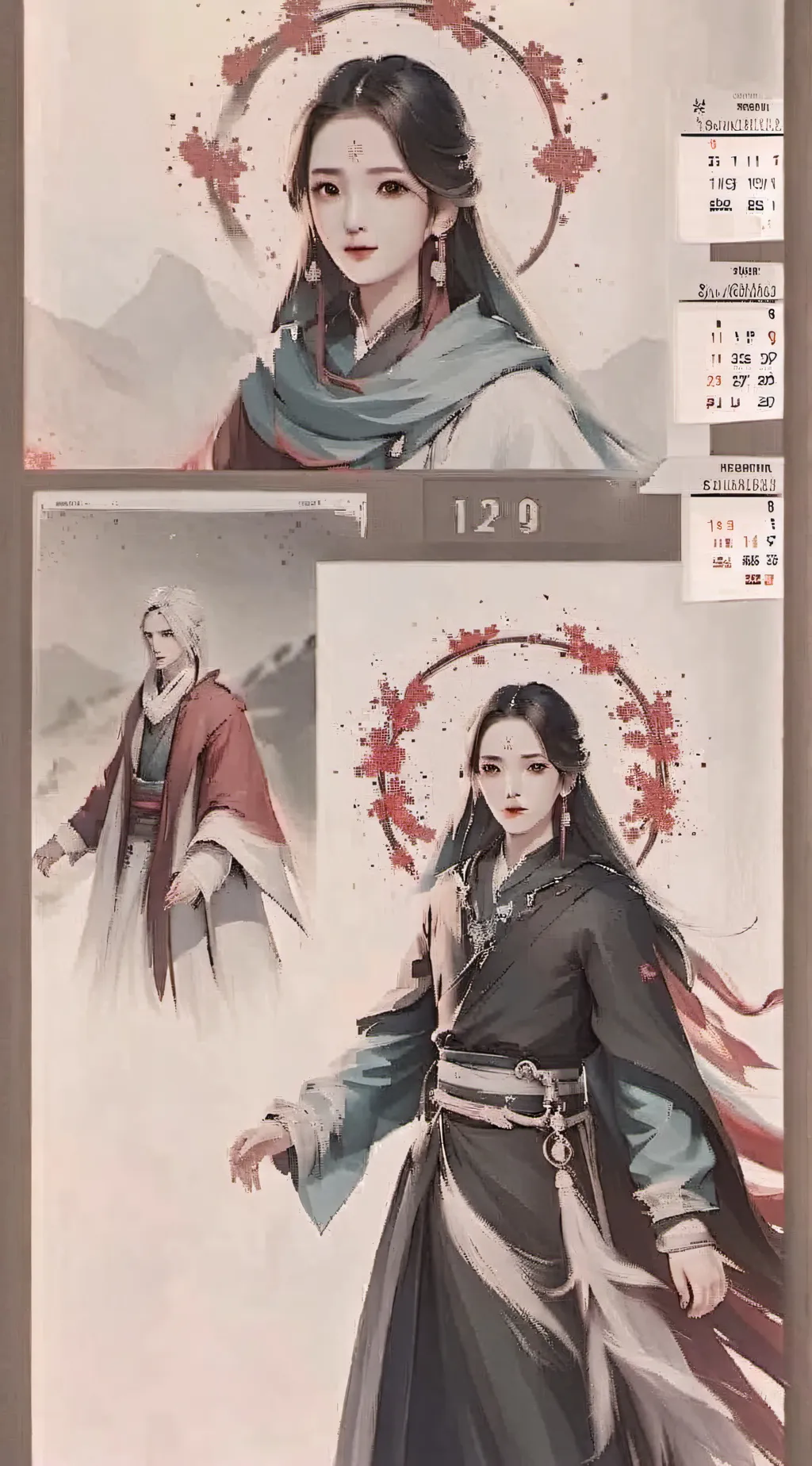 ai character: Planets but… background