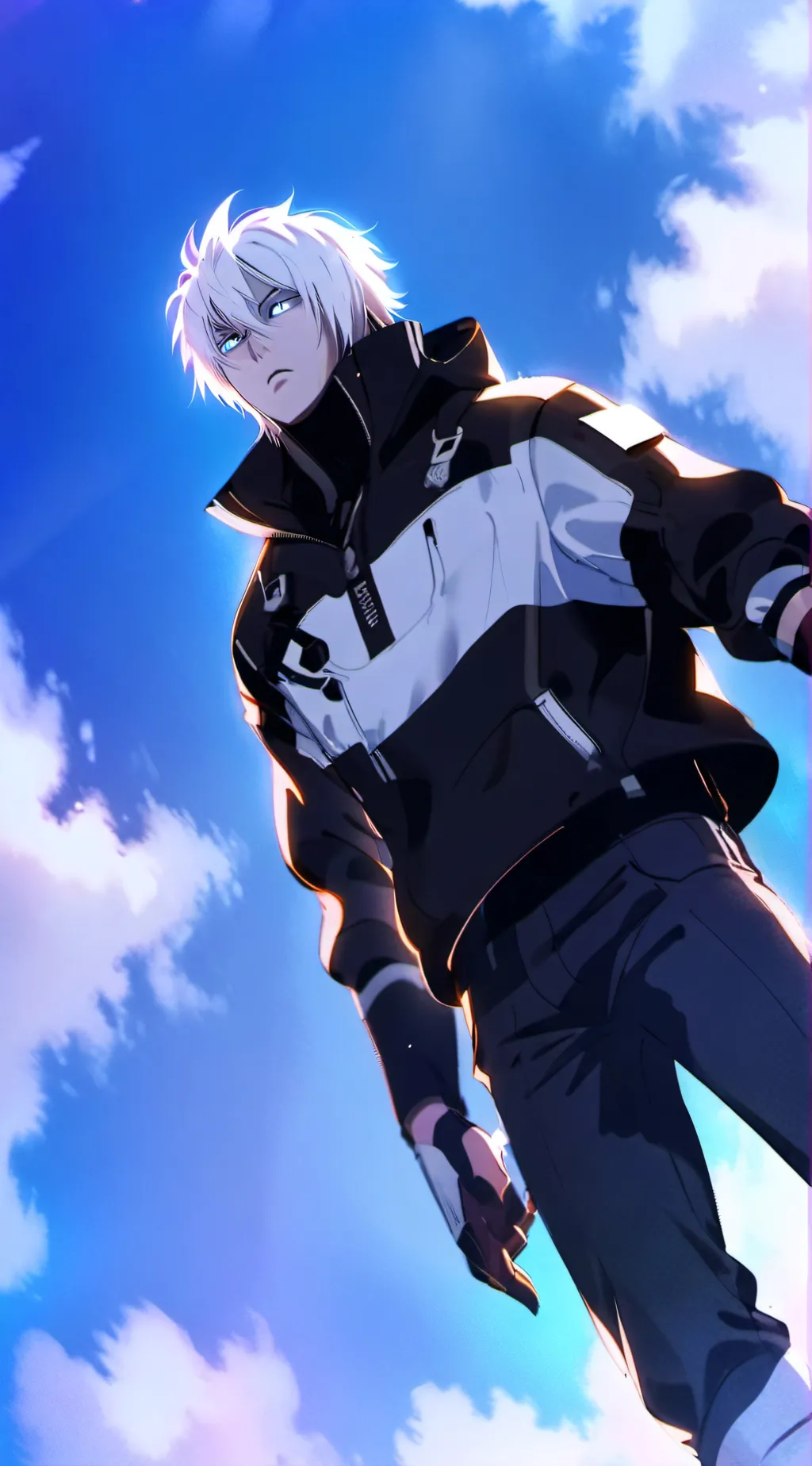 ai character: super senior Gojo background